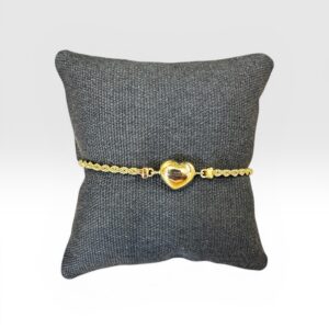 Bracelet Torsadée avec Coeur
