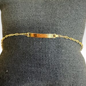 Bracelet gourmette maille Marine