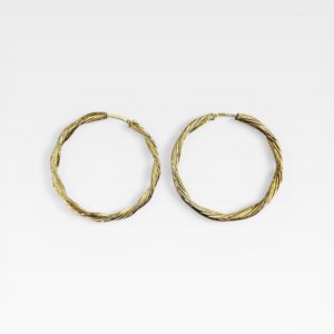 Boucles d'oreille créoles Torsade