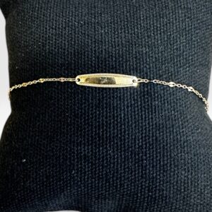 Bracelet gourmette maille miroir enfant