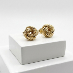 Boucle d'oreille nœud satiné
