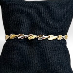 Bracelet femme deux or