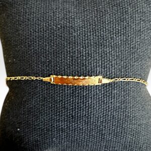 Bracelet gourmette maille alternée