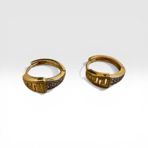 Boucle d'oreille Jonc motif Versace