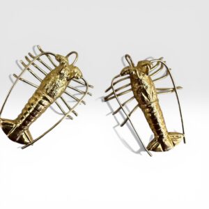 Boucle d'oreille en forme de Homard