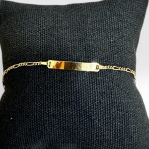 Bracelet gourmette maille alternée
