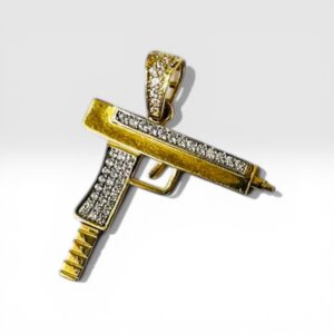 Pendentif motif Fusil avec zirconium