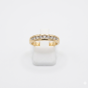 Bague or jaune, diamant