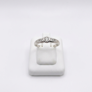 Bague or blanc, diamant