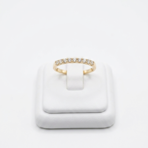 Bague or jaune, diamant