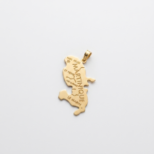 Pendentif carte de la martinique