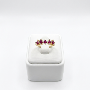 Bague rubis et diamant