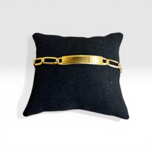 Bracelet gourmette maille alternée