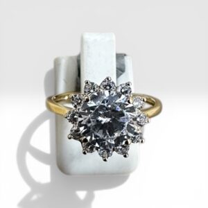 Bague marguerite zirconium