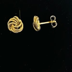 Boucle d'oreille Macaron satiné