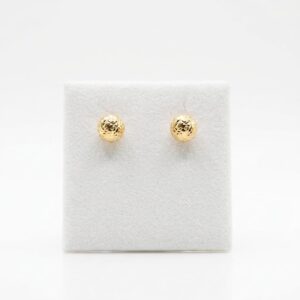 Boucle d'oreille boule rayure