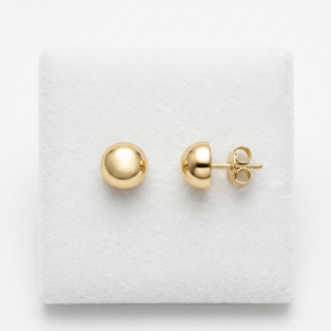 Boucle d'oreille demi boule