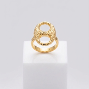 Bague maille café