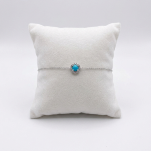 Bracelet diamant pierre turquoise