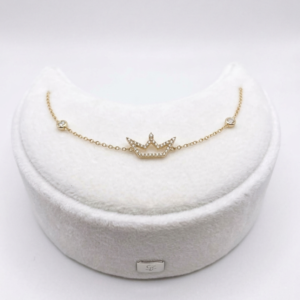 Bracelet diamant avec motif couronne