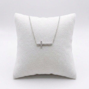 Bracelet motif croix diamant