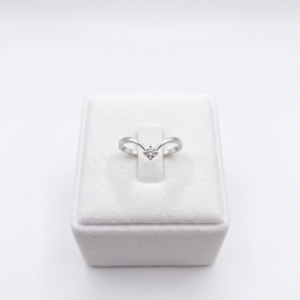 Bague diamant en or blanc