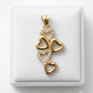 Pendentif cœur zirconium