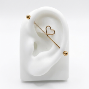 Anneau oreille motif cœur